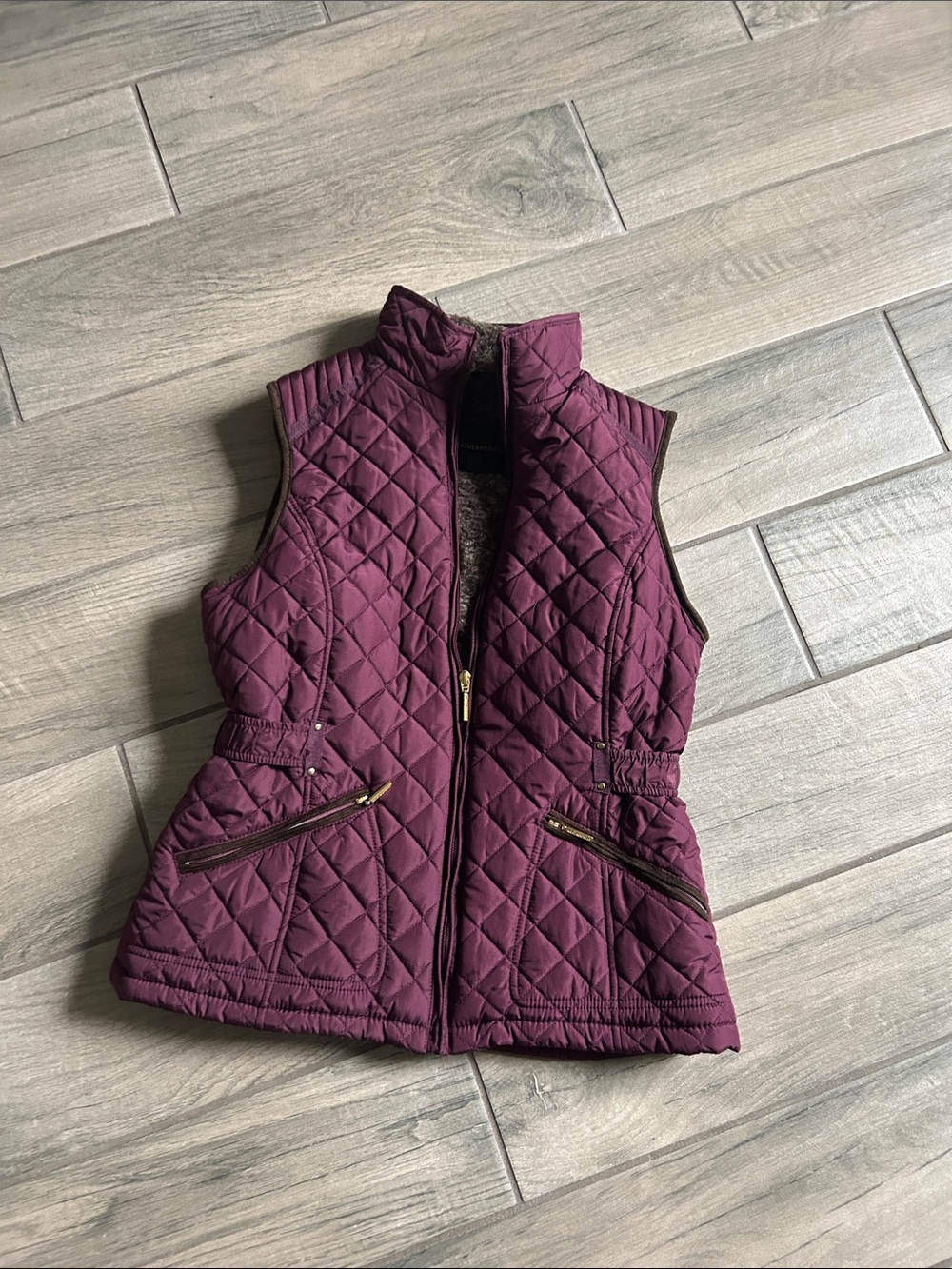 Weatherproof Quilted Vest in Plum